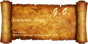 Gantner Olga névjegykártya