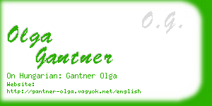 olga gantner business card